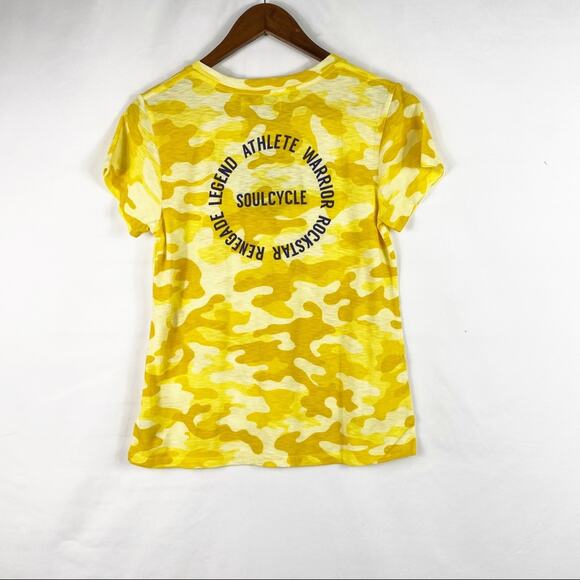 SOULCYCLE Yellow Camo Short Sleeve Graphic Tee - Picture 7 of 7